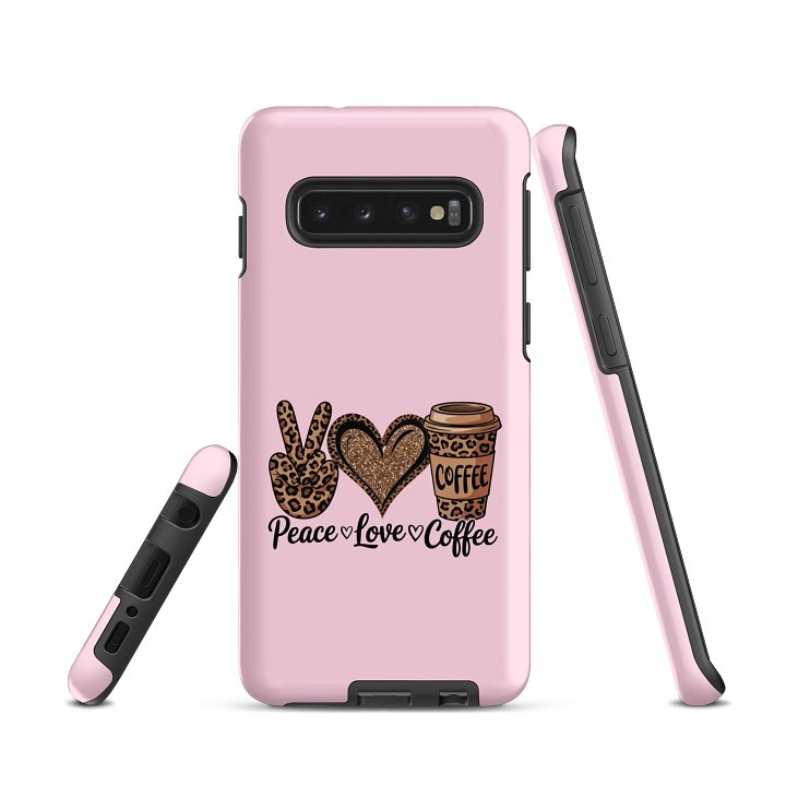 Peace, Love, Coffee Samsung® Tough Case product image (1)