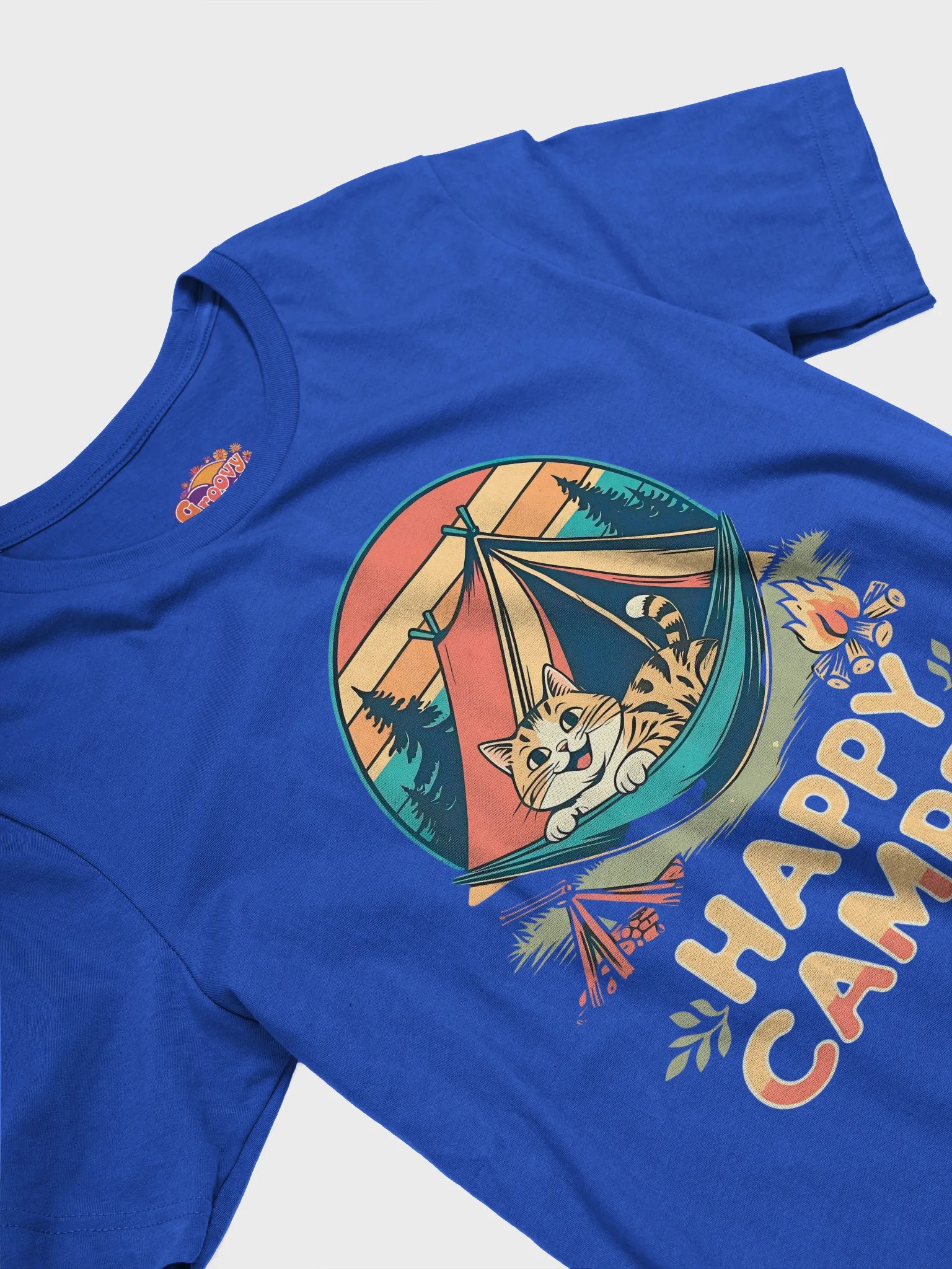 Happy Cat Camper T-Shirt product image (3)