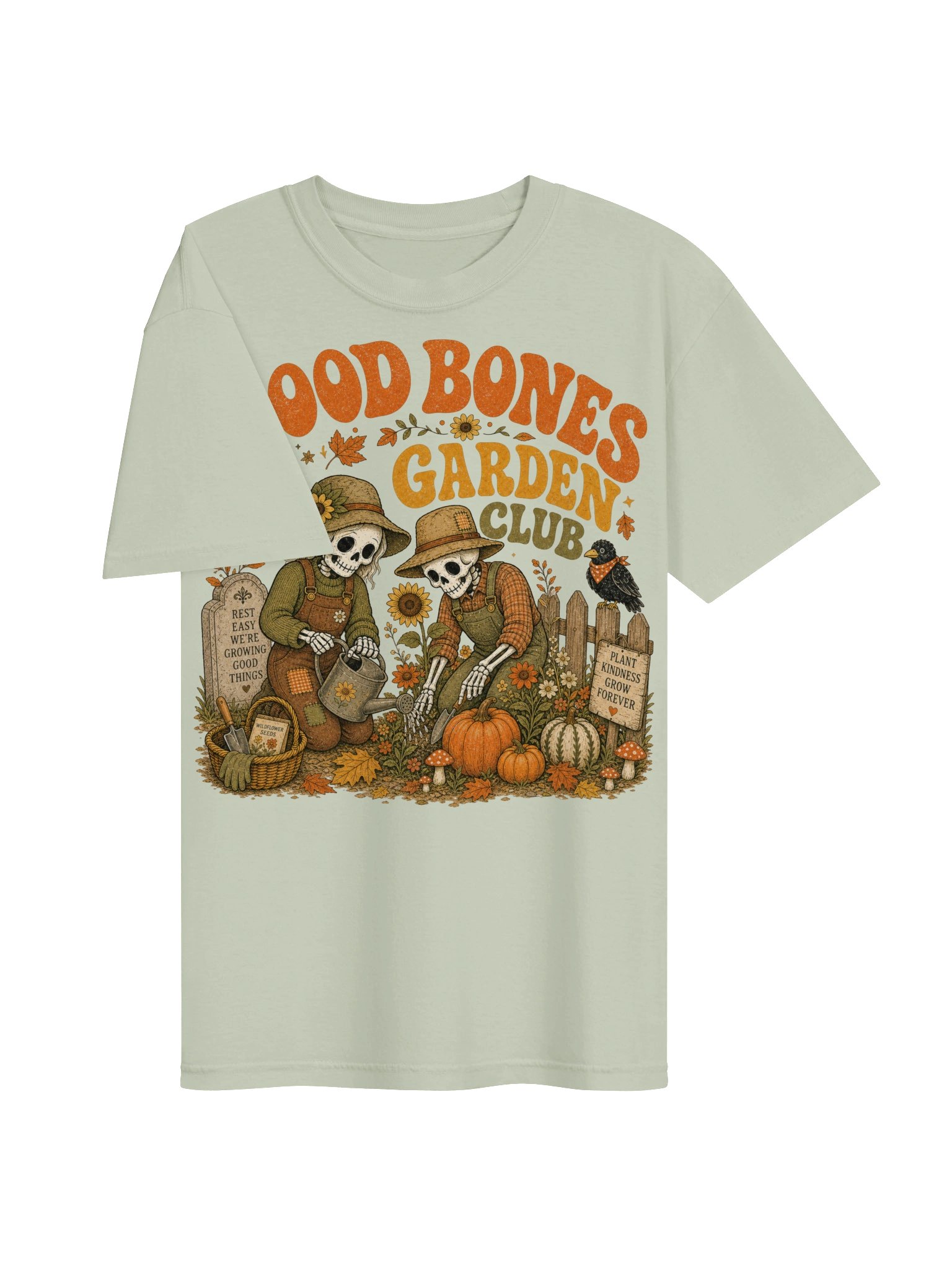 Good Bones Garden Club Skeleton Garden T-Shirt product image (165)