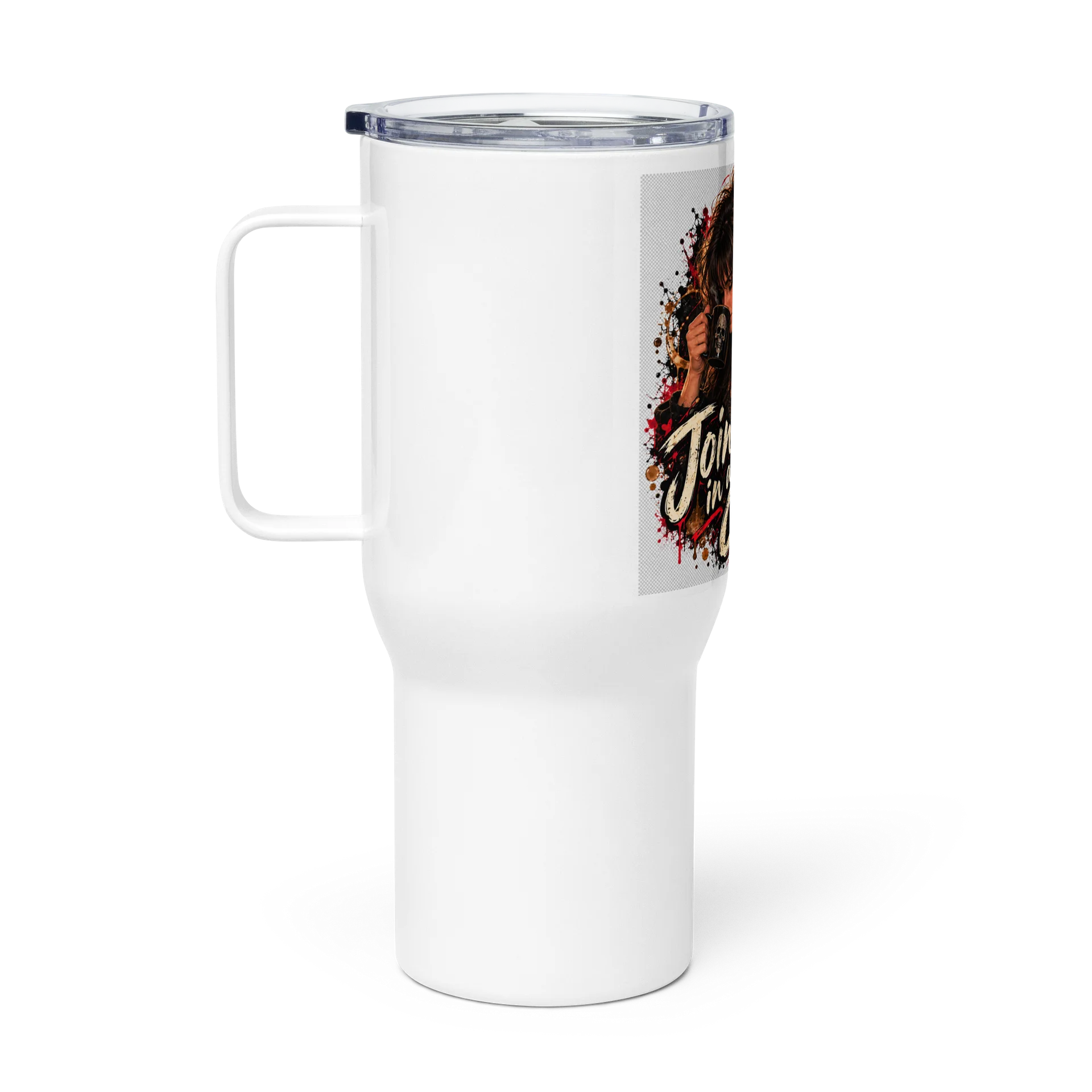 Sam's Coffee Priorities | Gothic Travel Tumbler — RST Publishing product image (1)
