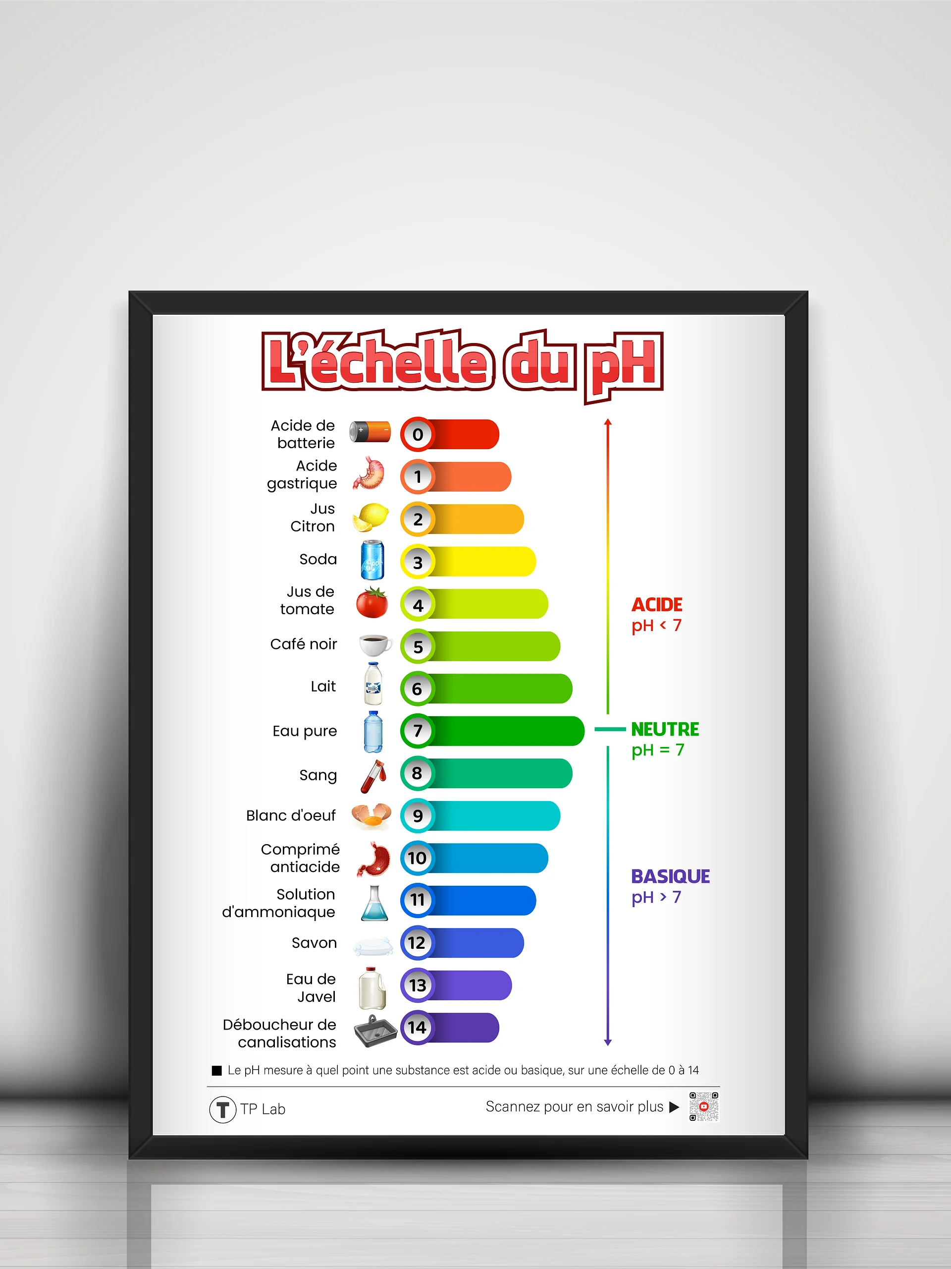 L’échelle du pH – Poster éducatif et décoratif product image (3)