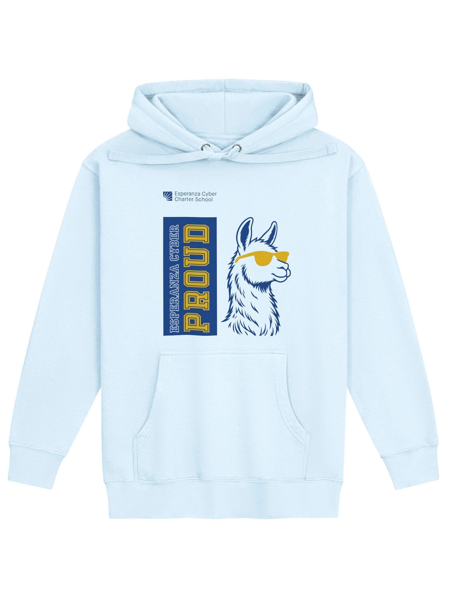 Llama Hoodie in Sky Blue product image (1)