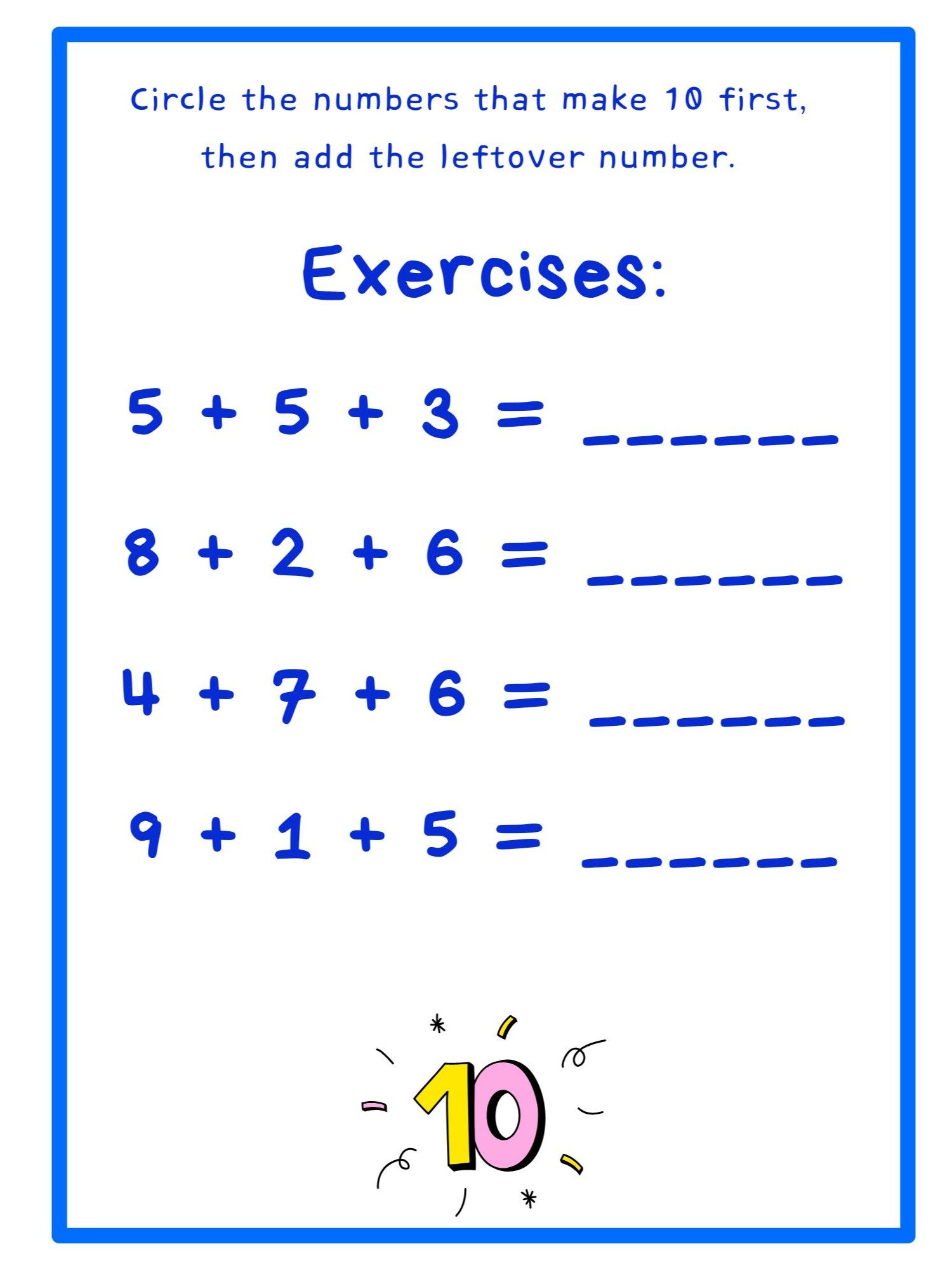 Printable Math Worksheets product image (7)