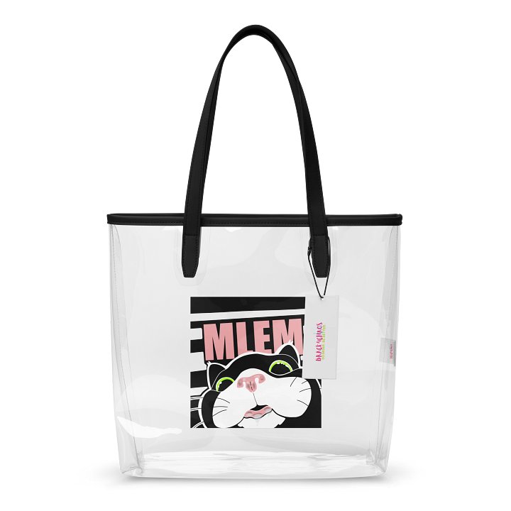NEW! Mlem Tuxedo See Through Beach Bag! product image (1)