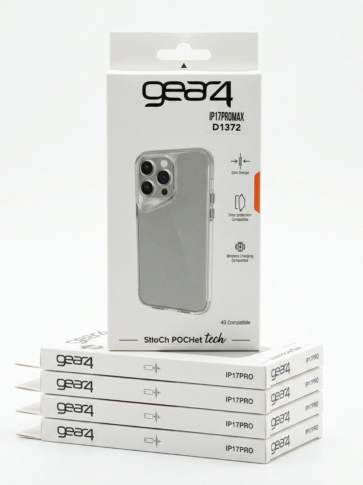 كفر حماية gear4 الشفاف لهواتف iPhone 17 Pro و iPhone 17 Pro Max product image (1)