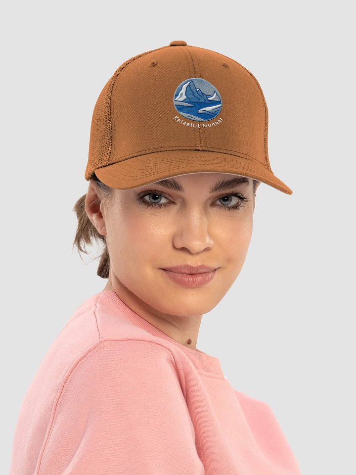Kalaallit Nunaat Trucker Hat – Greenland Land of the Kalaallit Arctic Heritage – Embroidered - by M-Art and Design product image (2)