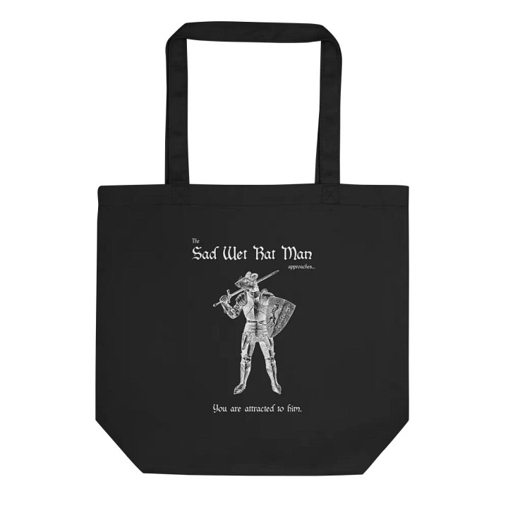 Sad Wet Rat Man Black Tote product image (1)