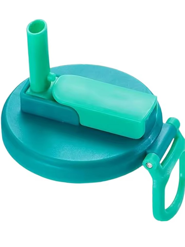 Reusable Silicone Soda Can Lid With Straw — Sealed Soda Cans Cover For Canned Beverage Beer Juice — Blue product image (1)