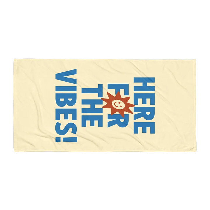Here For The Vibes Beach Towel product image (1)