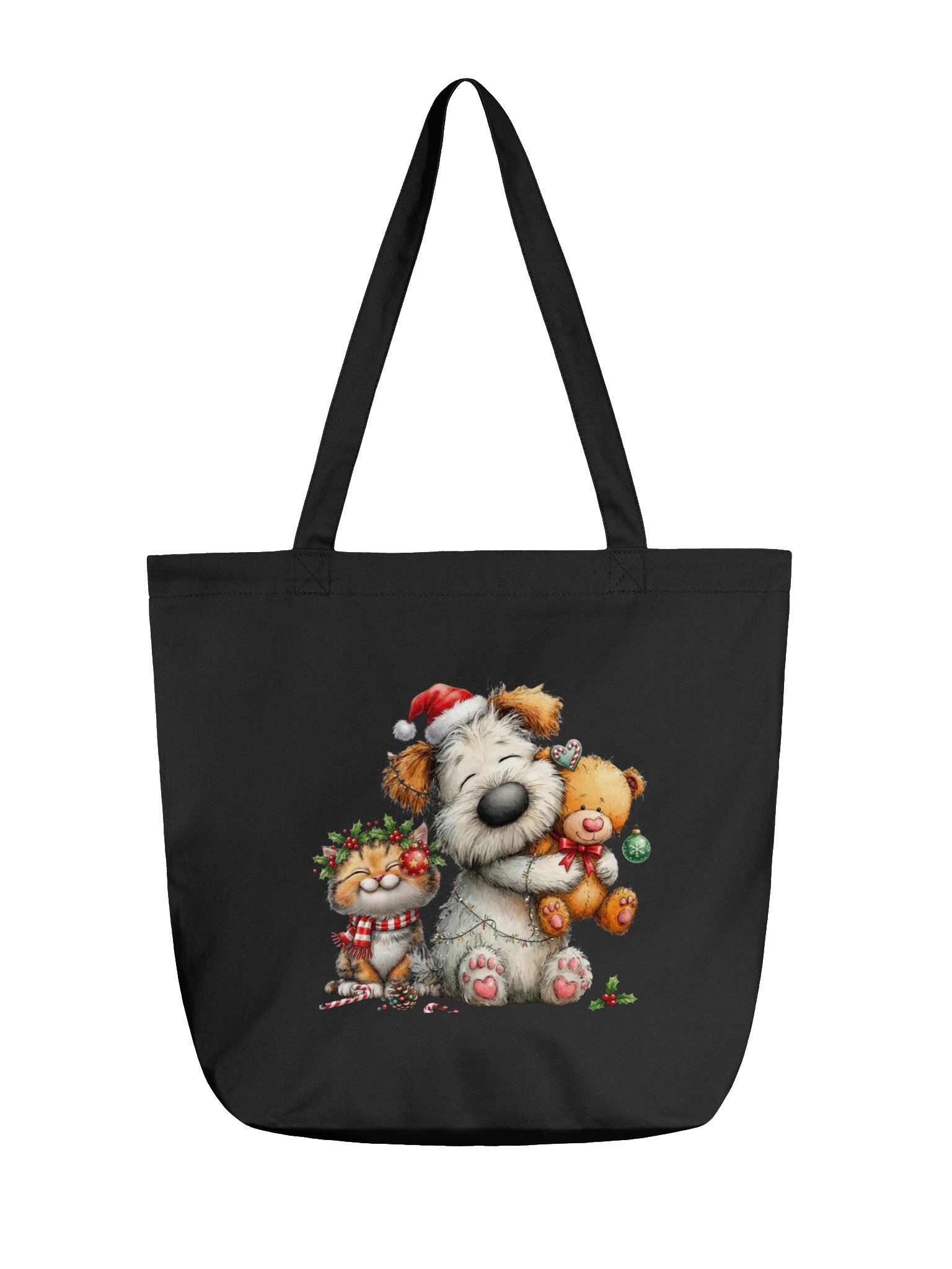 Christmas Dog Cat & Teddy Tote Bag product image (2)