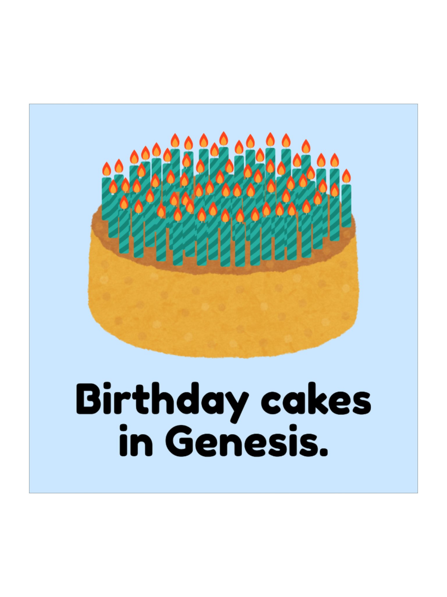Birthday Cakes in Genesis - Sticker product image (2)