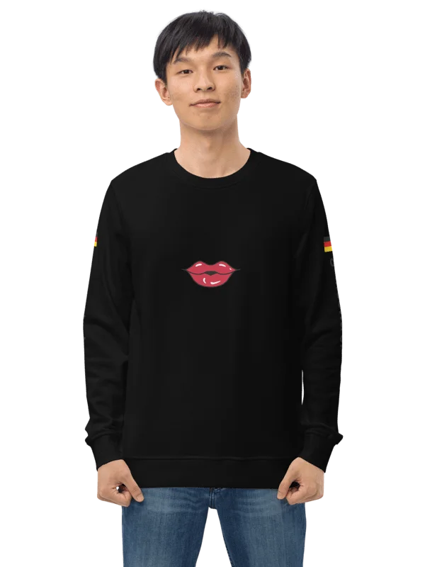 Glossy Lips Organic Sweatshirt for Women and Men product image (1)