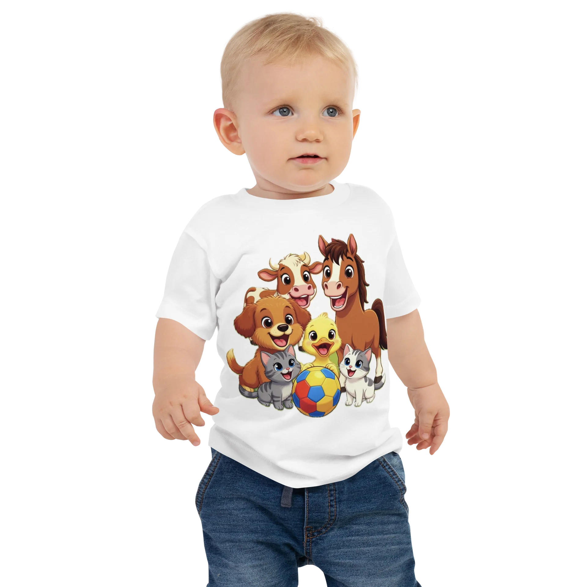 Happy Farm Animals Soccer Tee product image (1)