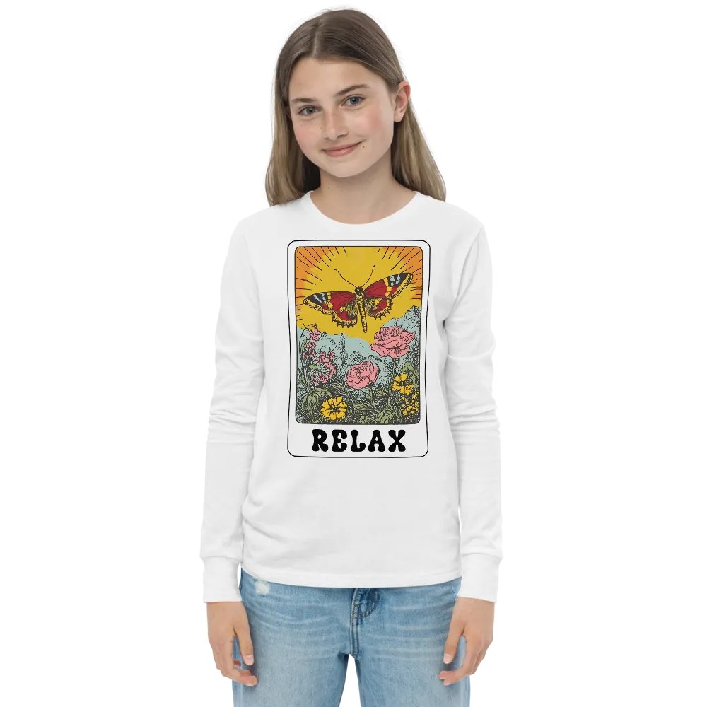 Relax Long Sleeve Youth T-shirt product image (9)