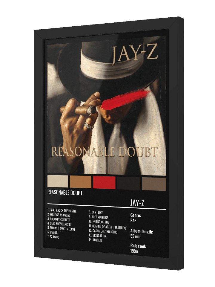 REASONABLE DOUBT "BLACK" product image (2)