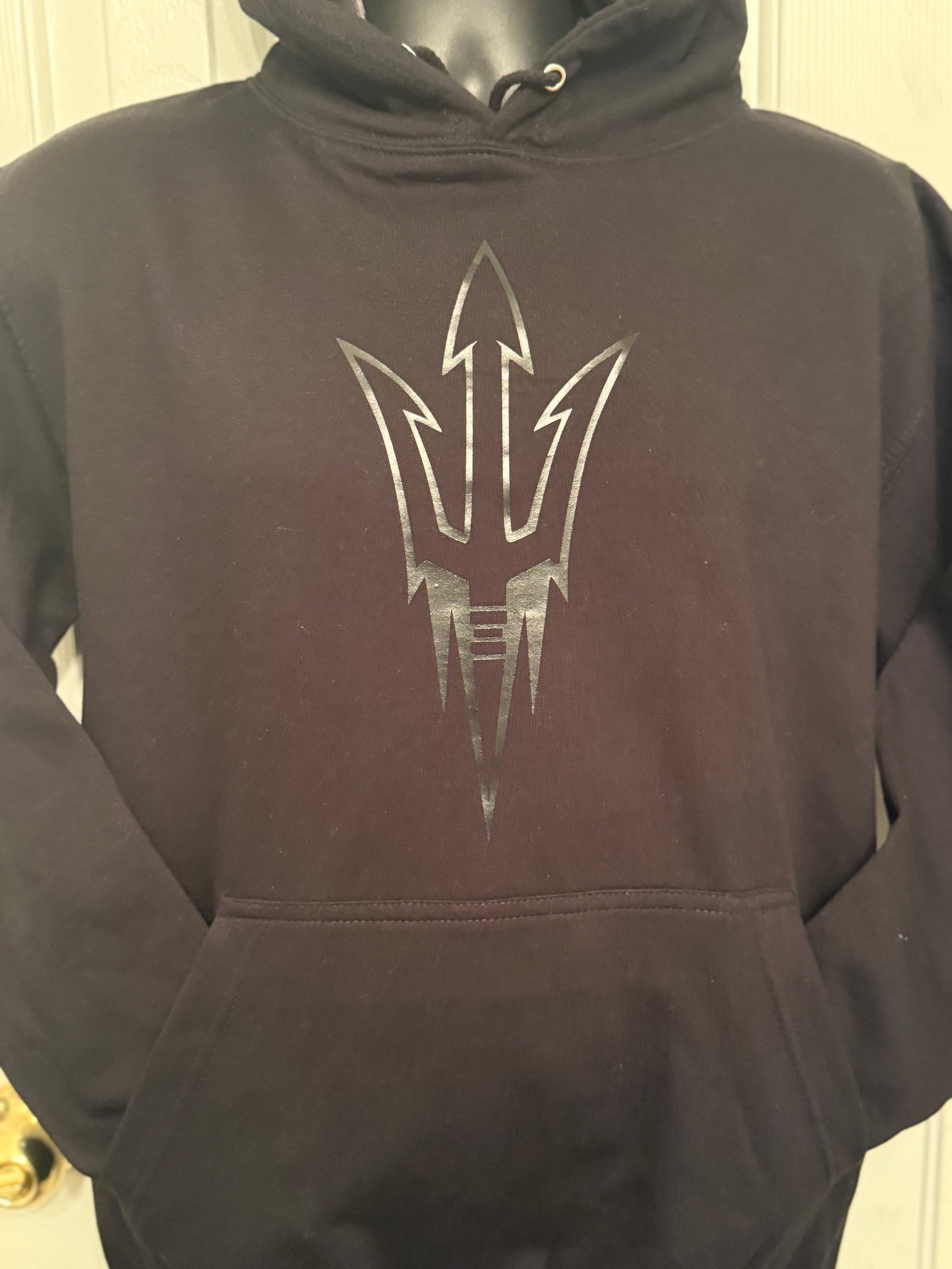 Black on Black Team Logo Hoodie product image (2)