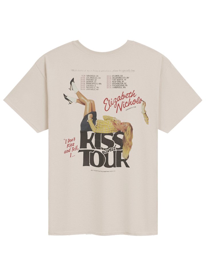 Elizabeth Nichols I Don’t Kiss and Tell, I Kiss and Tour Tshirt product image (2)