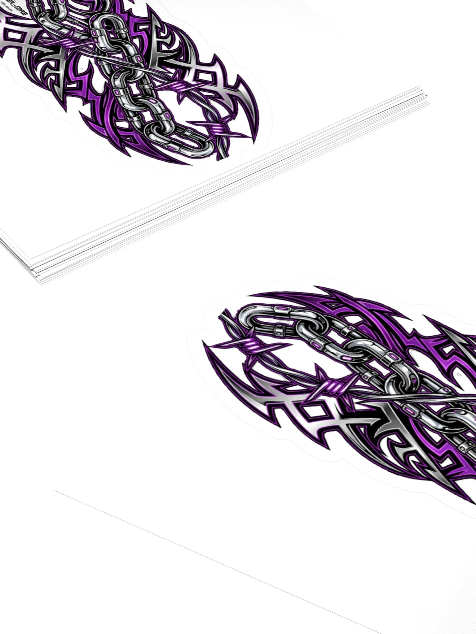 Purple Tribal Chain Kiss Cut Sticker product image (10)