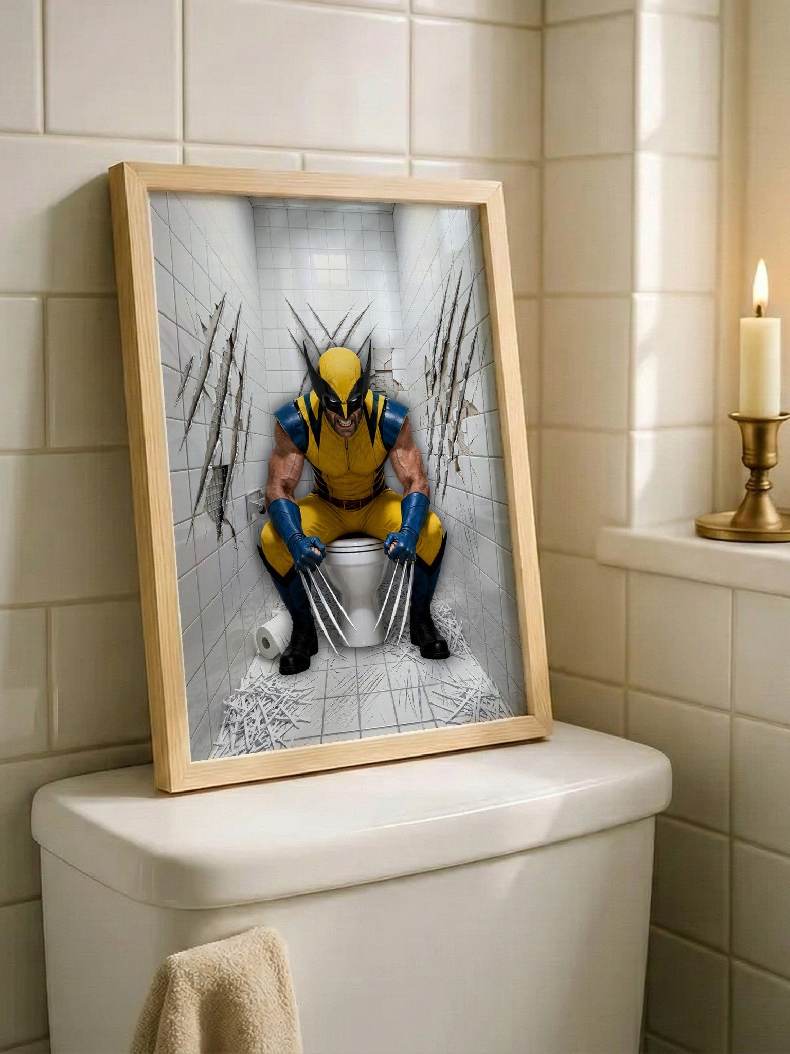 Wolverine Bathroom Wall Art 2 product image (2)