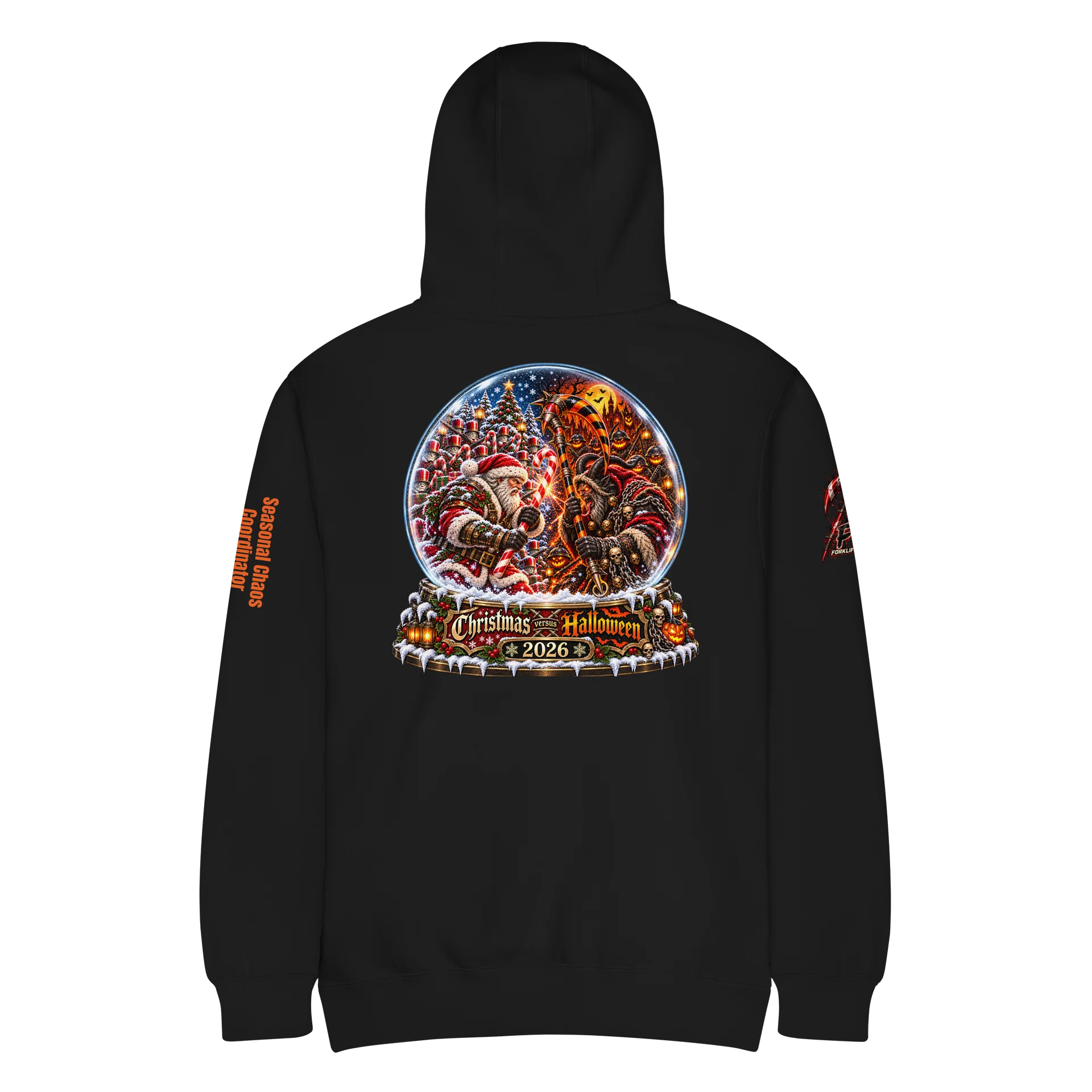 Santa v. Krumpus Hoodie product image (5)