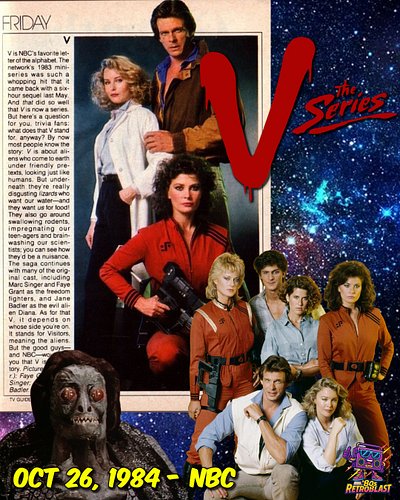 🚀 𝟭𝟵𝟴𝟬𝘀 𝗥𝗲𝘁𝗿𝗼𝗯𝗹𝗮𝘀𝘁: #𝗩𝗧𝗵𝗲𝗦𝗲𝗿𝗶𝗲𝘀

October 26, 1984: NBC unleashed 𝙑: 𝙏𝙝𝙚 𝙎𝙚𝙧𝙞𝙚𝙨, a neon-lit, spaceship-filled sci-fi fever dre...
