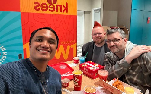Cheeno exposing us to Filipino fast food at Jolibee! It was amazing.