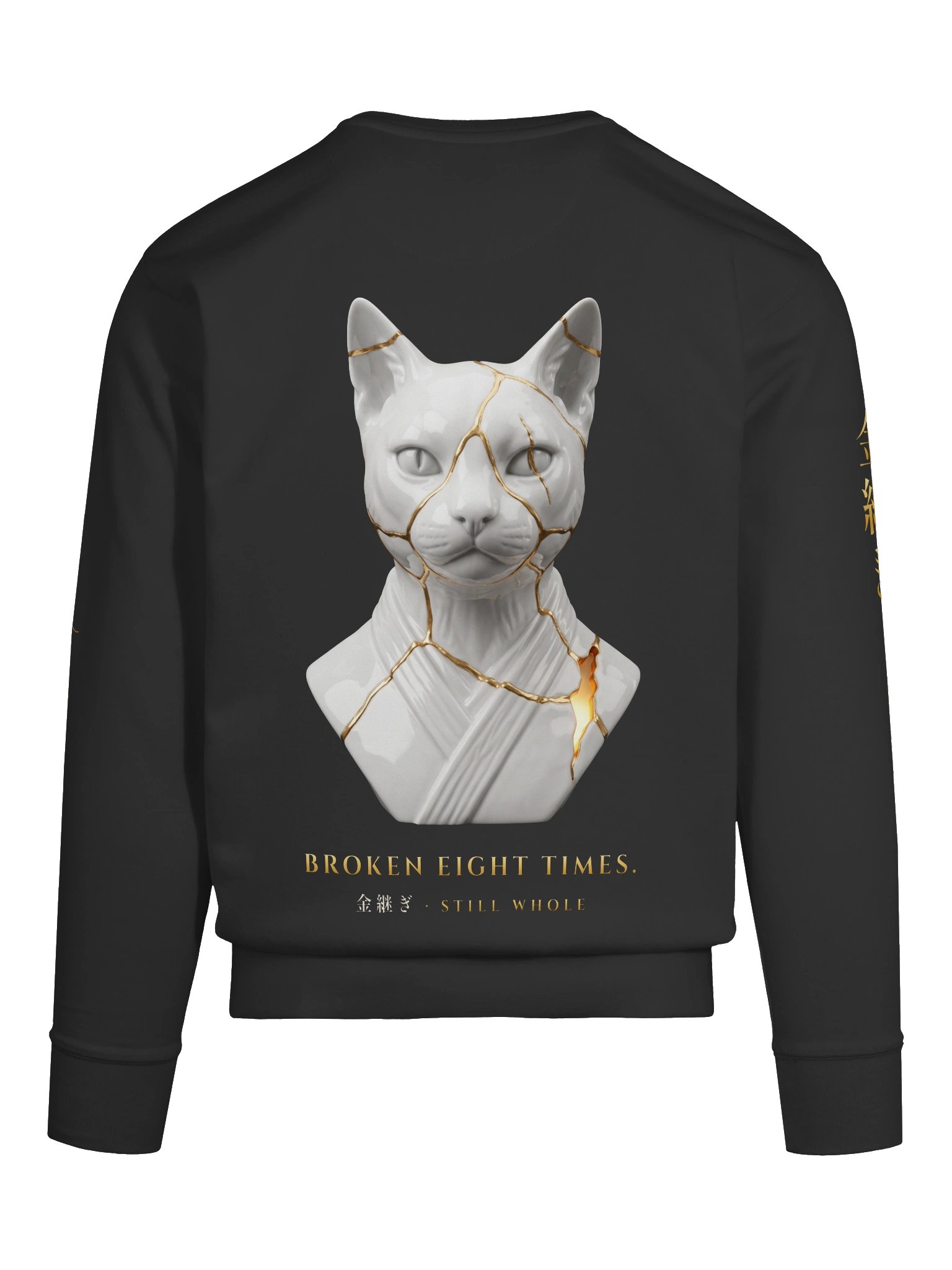KINTSUGI Crewneck — Black & Gold product image (9)