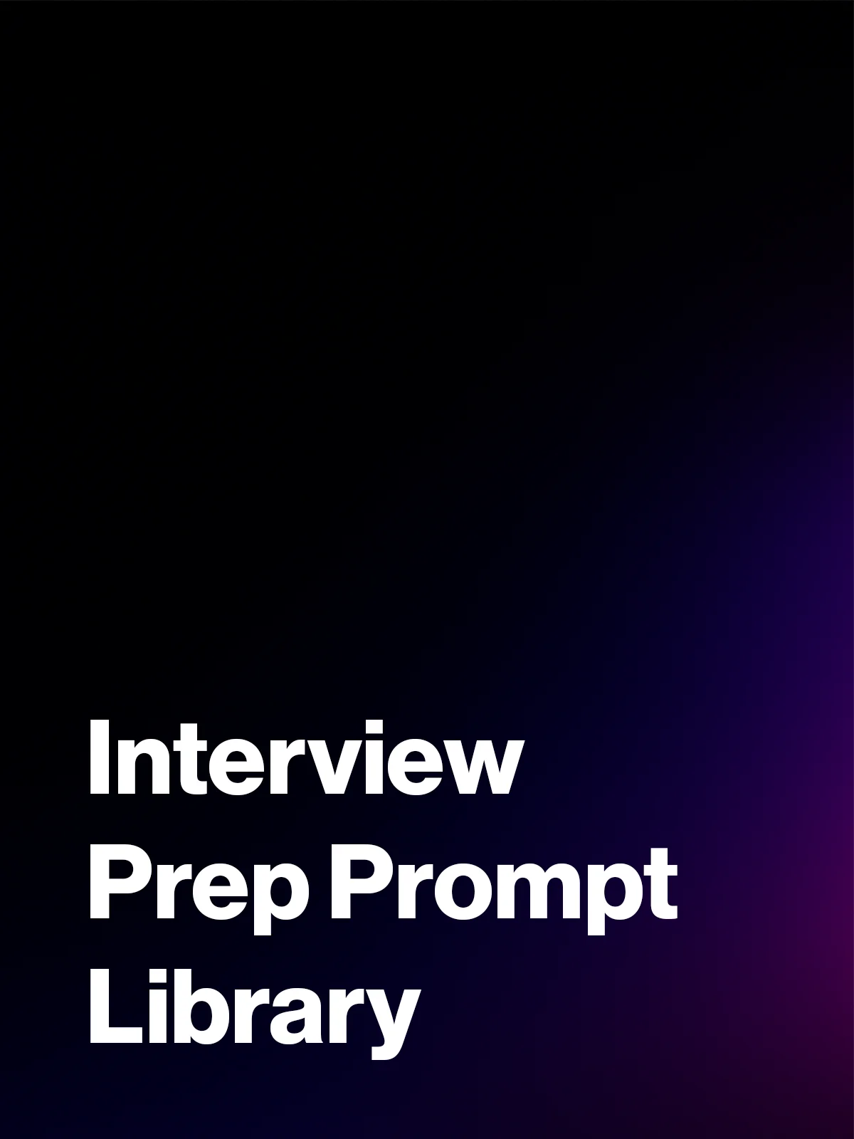 Interview Prep Prompt Library product image (1)