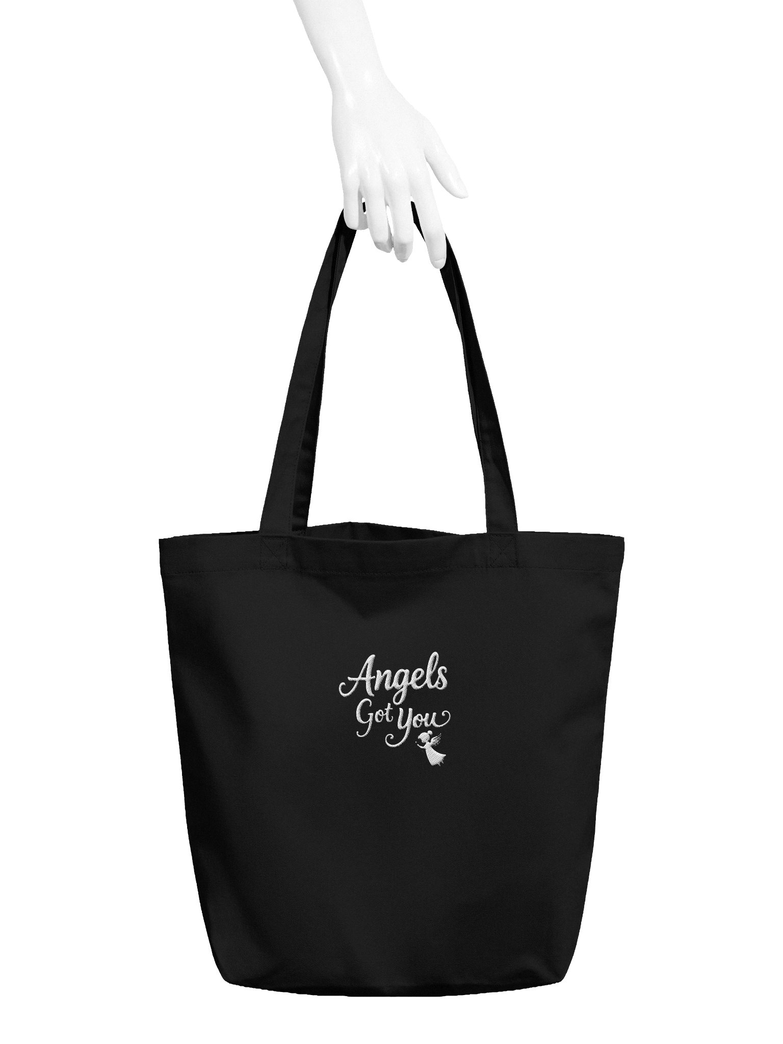 Angels Got You Eco-Friendly Tote Bag with Embroidery product image (4)