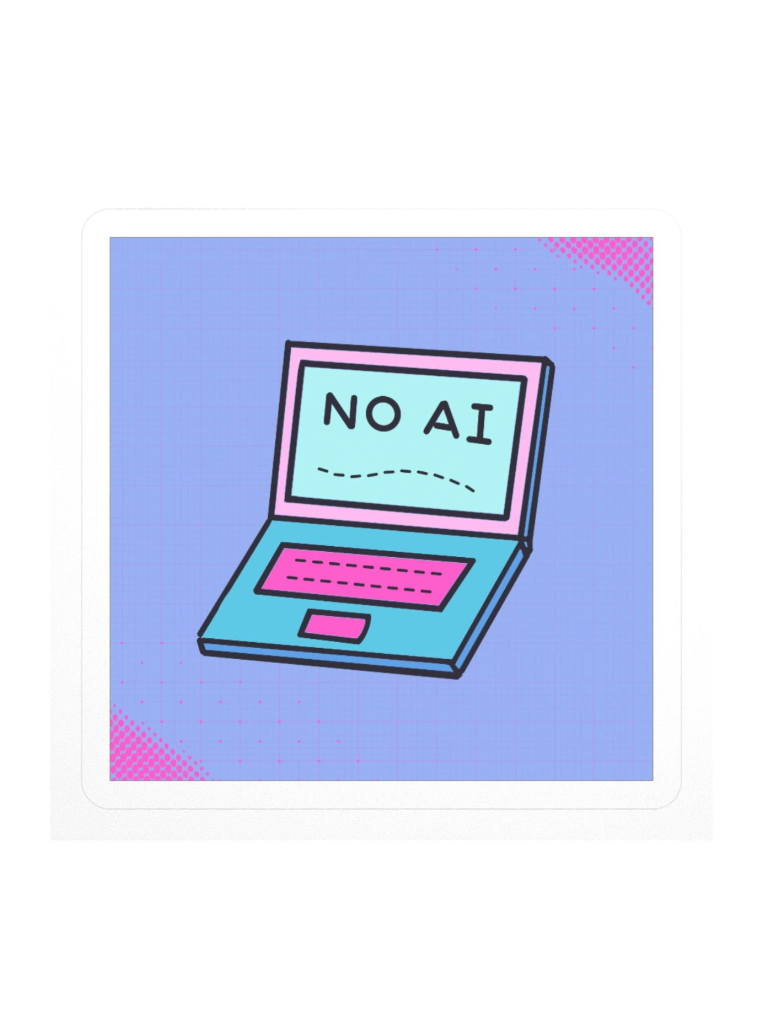 NO AI Laptop Sticker product image (2)