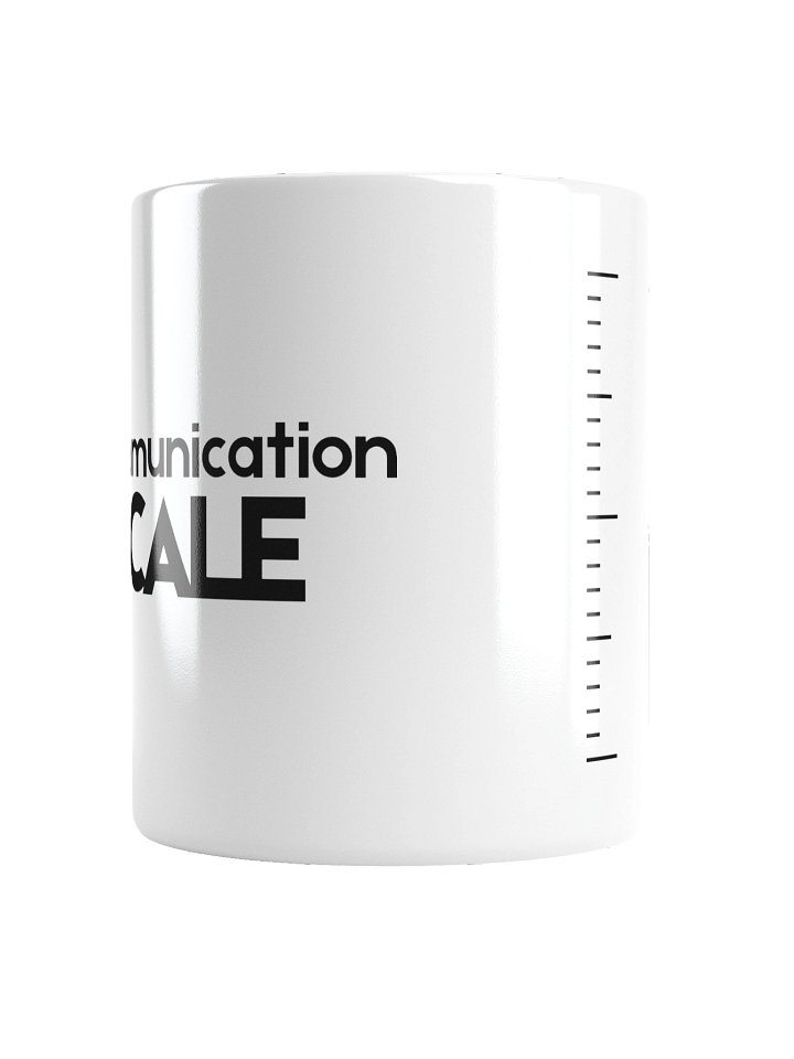 Communication Scale Mug - Minimalist Shared Living Humour - Roommate Flatmate Gift product image (2)