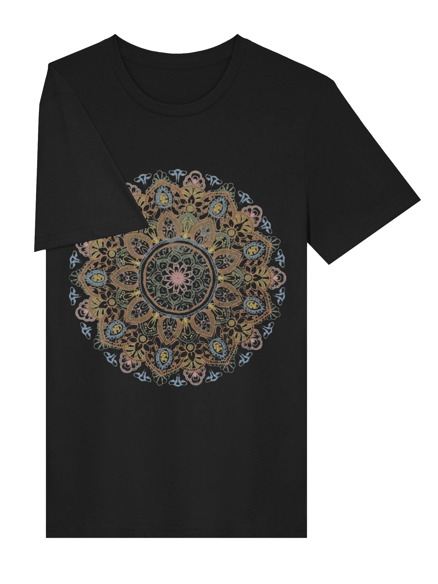 Boho Mandala T-Shirt – Vintage Floral Mandala Tee | Sacred Geometry Yoga Meditation Shirt | product image (3)