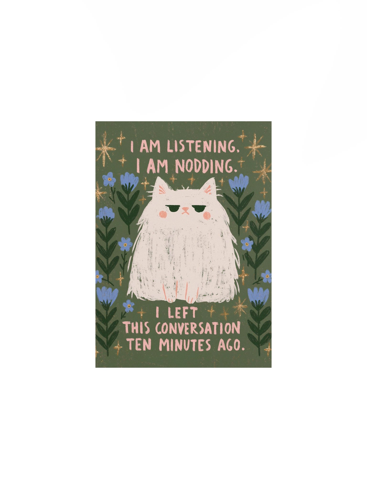 I’m Listening Cat Poster product image (3)