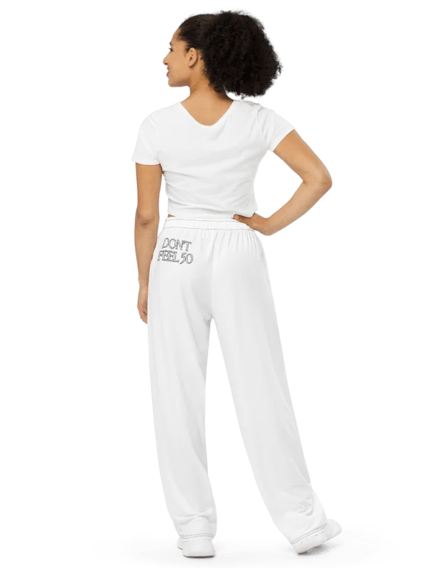 DONT FEEL 50 Pure Bliss RELAXED FIT WIDE LEG PANTS UNISEX product image (4)