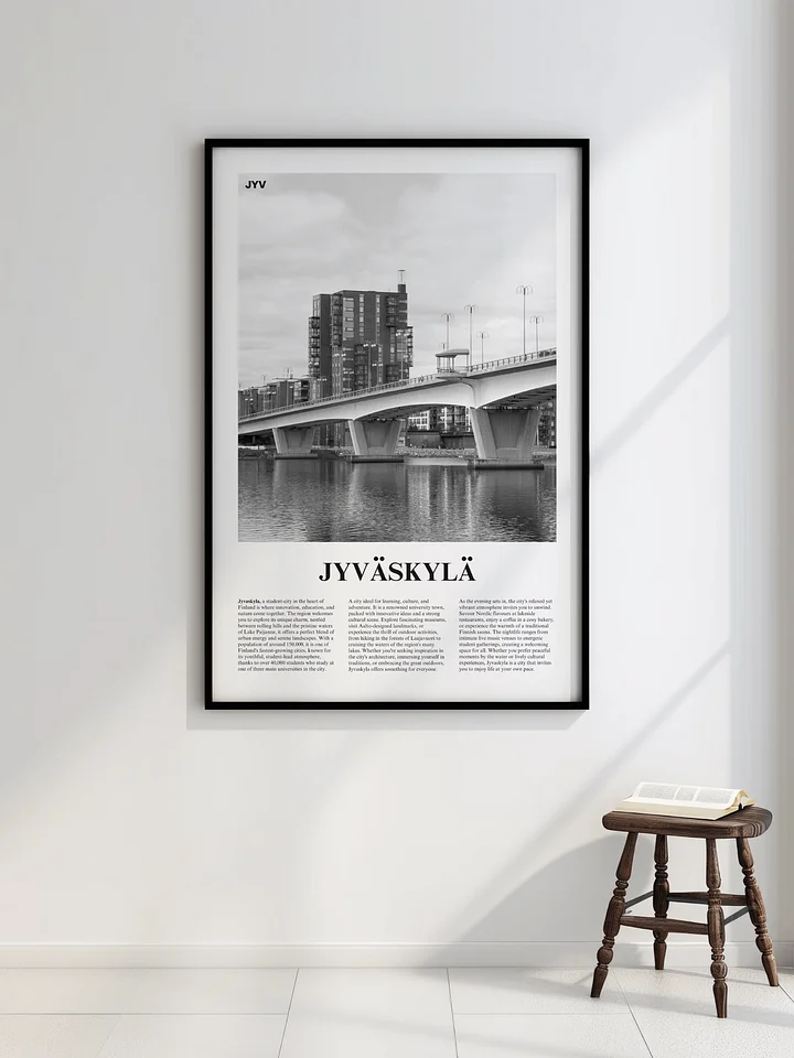 Jyvaskyla 02 Newspaper Poster | Framed product image (7)