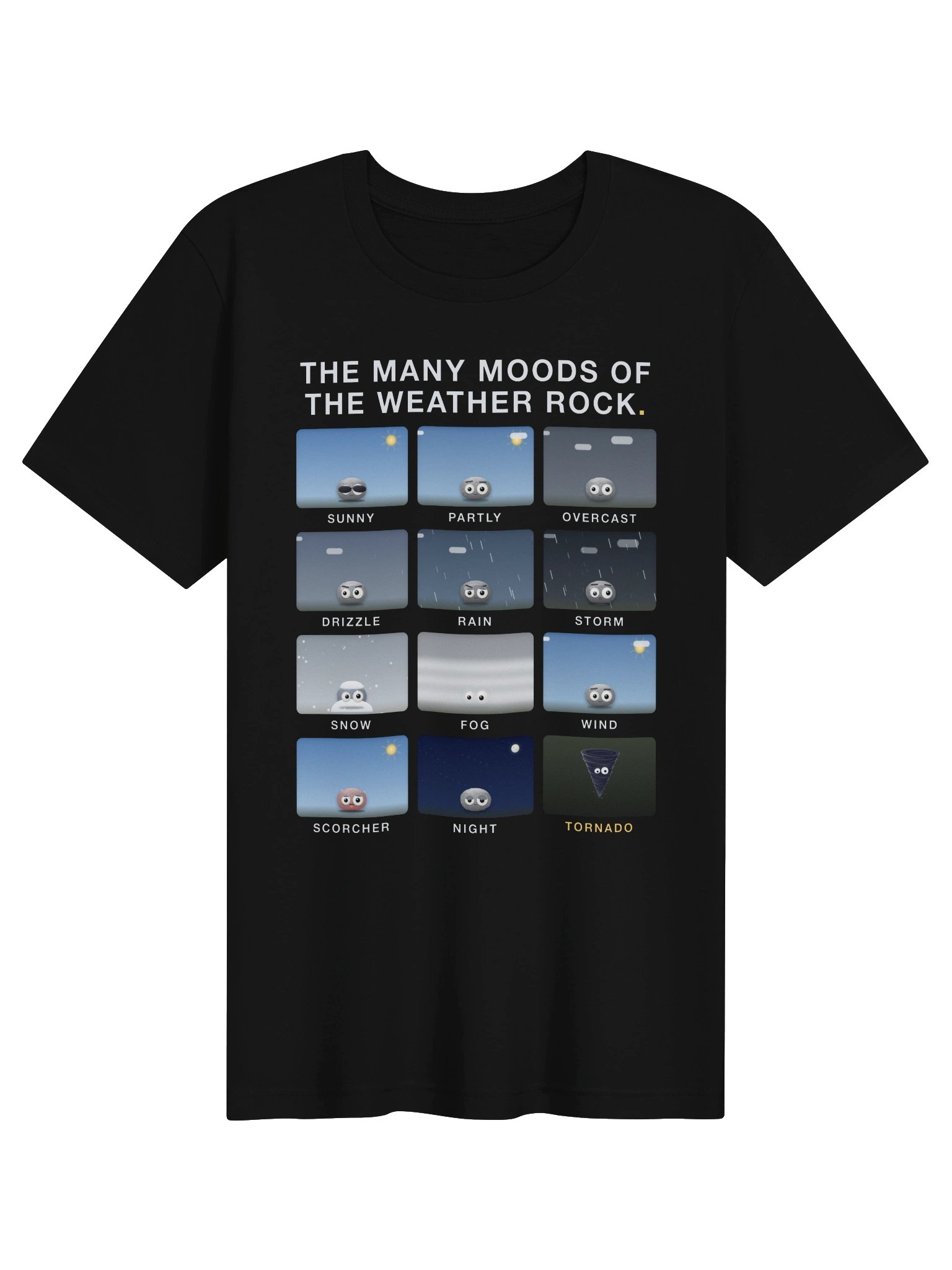 The Many Moods of Weather Rock T-Shirt product image (1)