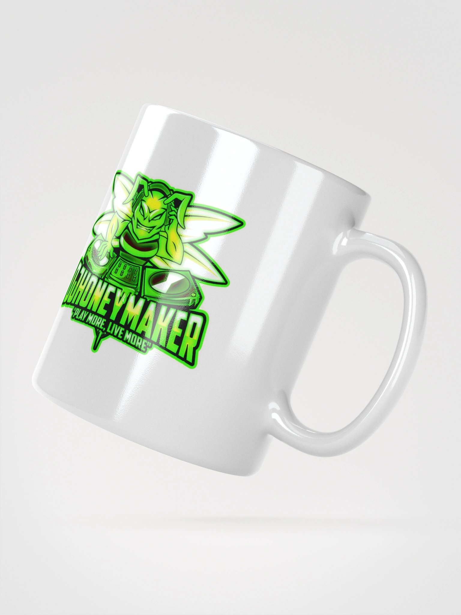 Neon Logo White Glossy Mug product image (4)