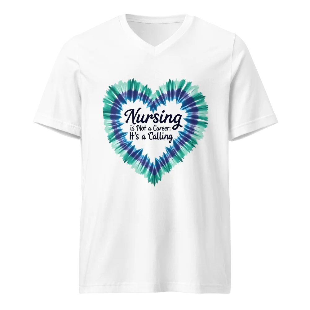 Nursing is a Calling, not a career V-Neck Tee product image (1)