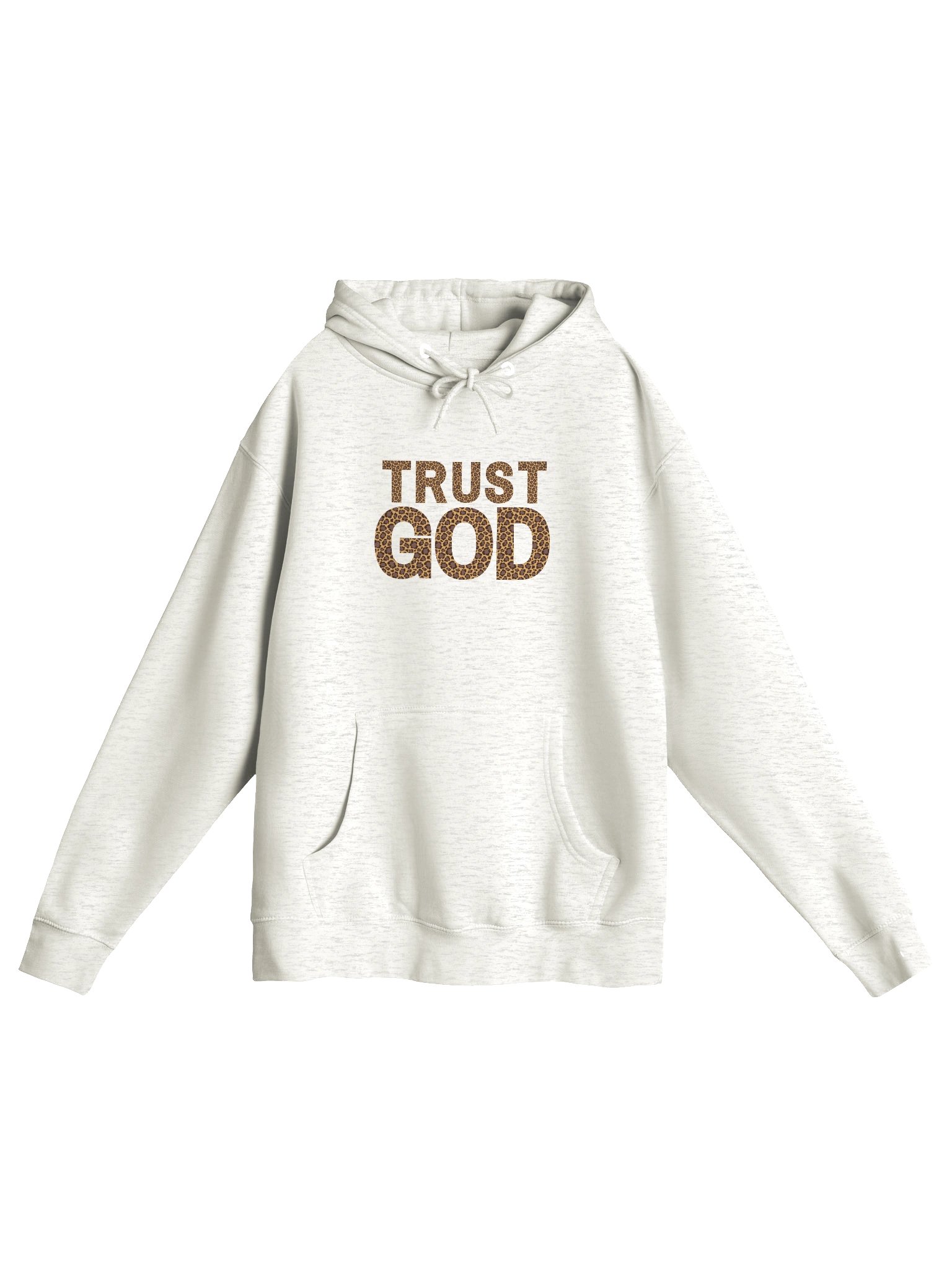 Trust God Leopard Unisex Hooded Sweatshirt product image (1)
