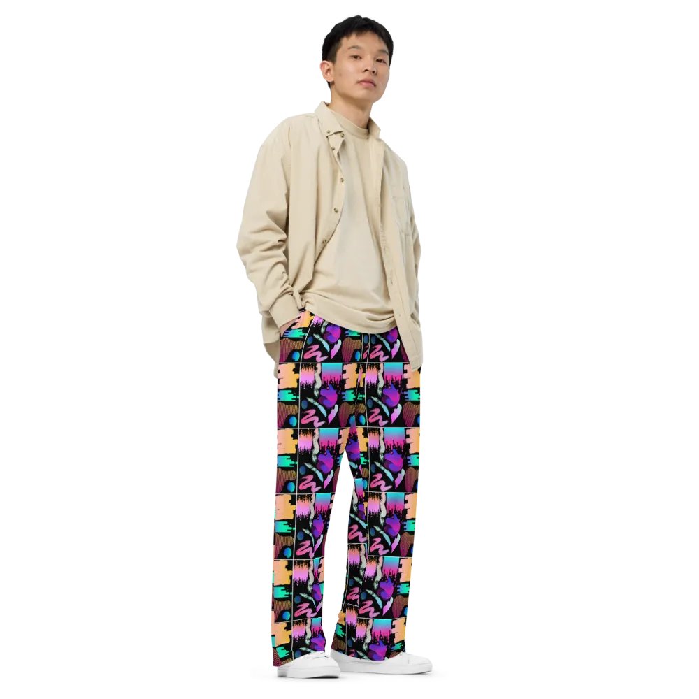 90's Pattern Unisex Wide Leg Pants | 90's Pattern Pants | 1990s Pattern product image (8)