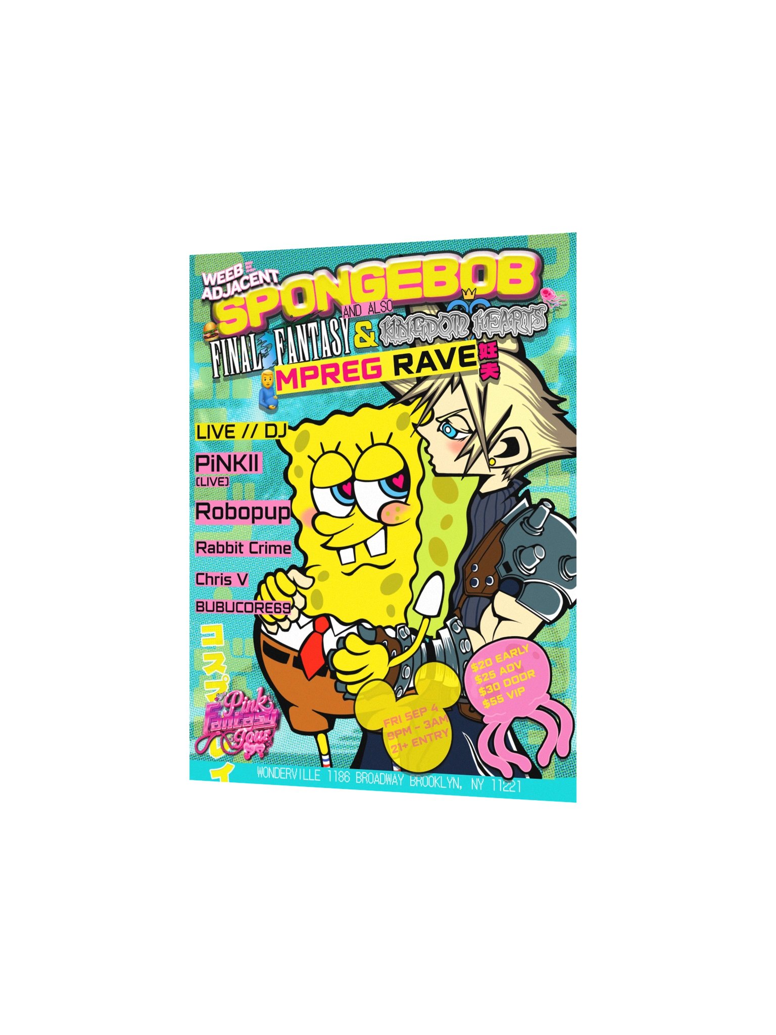 MPREG SPONGEBOB X FINAL FANTASY X KINGDOM HEARTS POSTER product image (3)