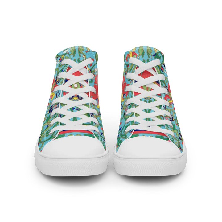 Ornate Vines Women's High Top Canvas Shoes product image (1)