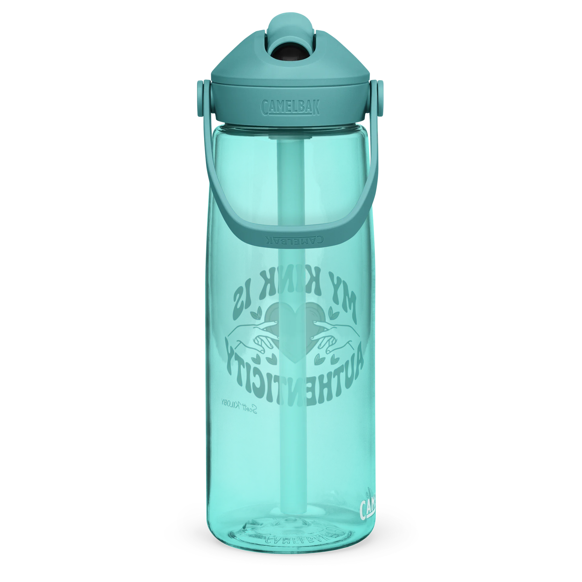 “My Kink Is Authenticity” Cove Flip Straw Water Bottle product image (4)