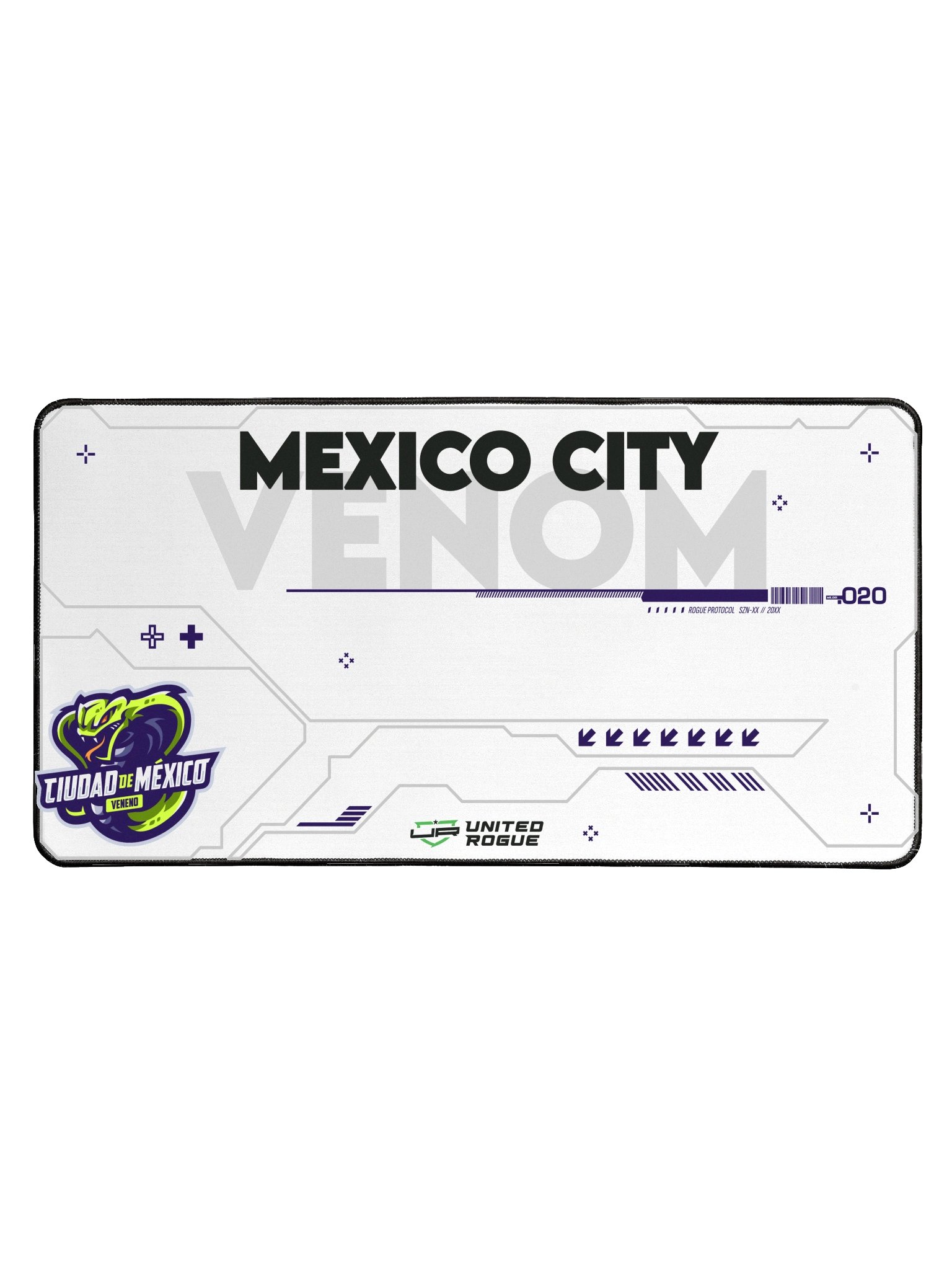 Mexico City Venom White Desk Mat product image (1)