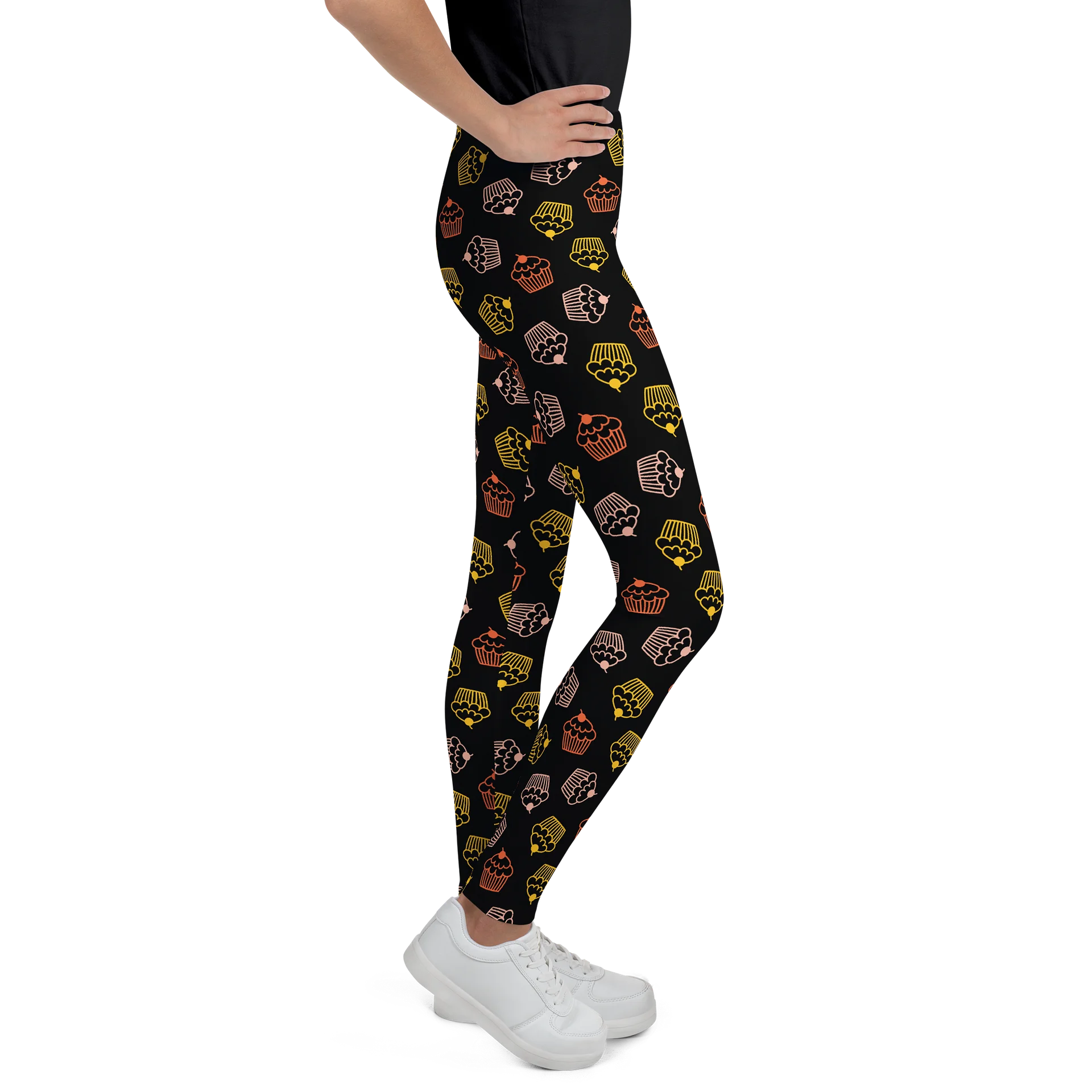 Colorful Whimsical Cupcakes Youth Leggings product image (4)