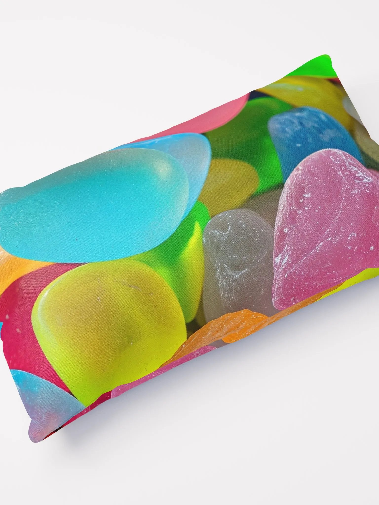 Bright Neon Sea Glass Throw Pillow product image (4)