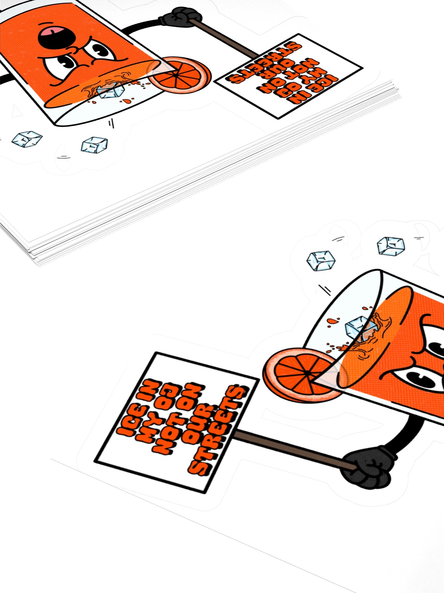 Ice in my OJ Sticker product image (12)