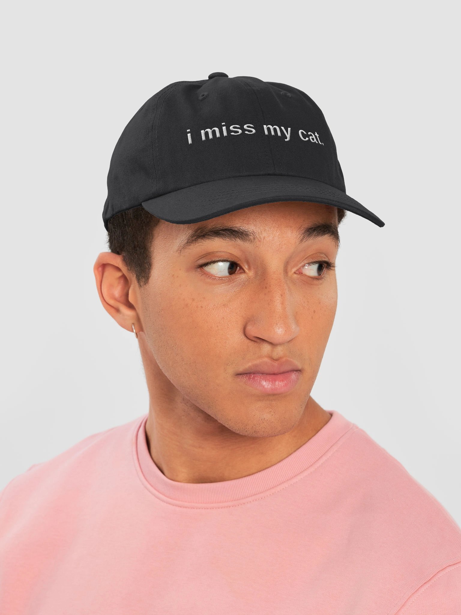 i miss my cat. Embroidered Hat product image (46)