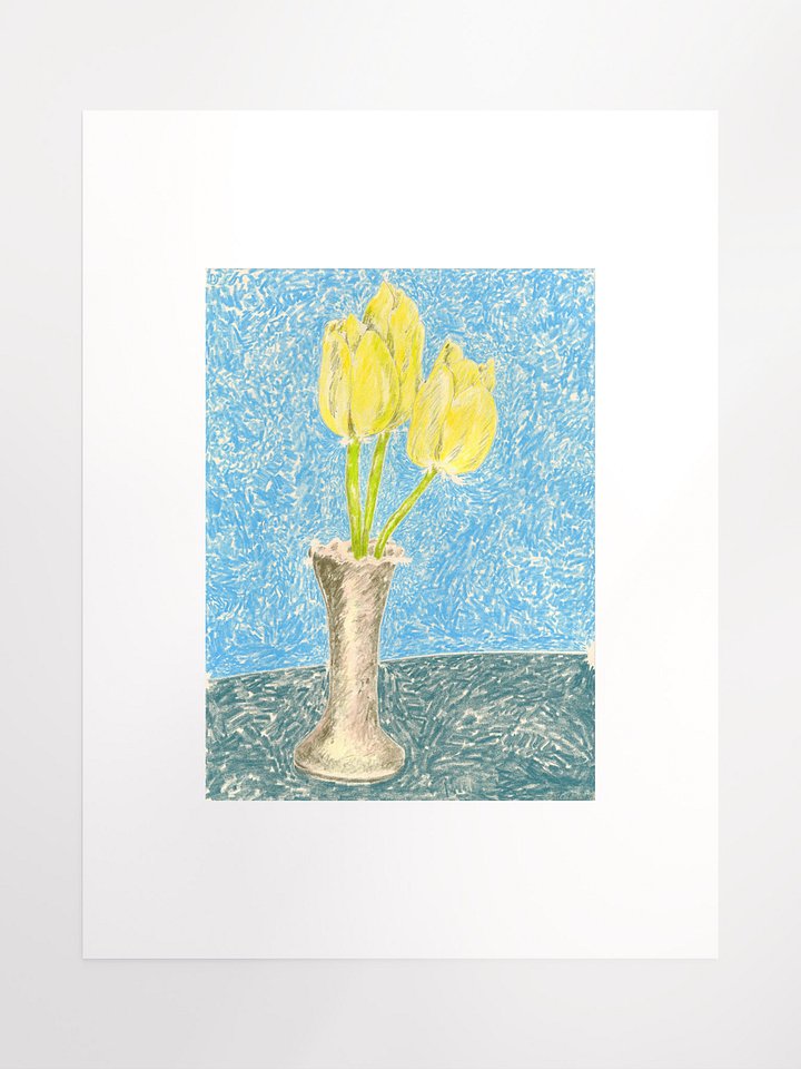 Yellow Tulips in grandmother's Vase 09.29.12 print product image (2)