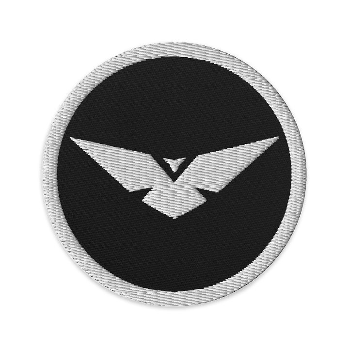 Black Embroidered Circle Patch product image (1)